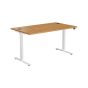 E Desk KD 1400 X 800 - White Frame