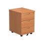 1400 Rectangular Desk & 3 Drawer Mobile Pedestals
