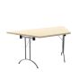 One Union Folding Table 1600 X 800 Silver Frame Trapezoidal Top