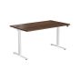 E Desk KD 1600 X 800 Dark Walnut-White 