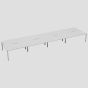 CB 8 Person Bench 1200 X 800 Cut Out White-Silver 