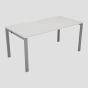 CB 1 Person Bench 1600 X 800 Cable Port White-Silver 