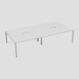 CB 4 Person Bench 1600 X 800 Cut Out White-White 