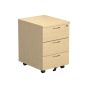 1600 Rectangular Desk & 3 Drawer Mobile Pedestals