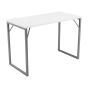Picnic Bench High Table Silver 36mm White Top  