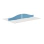 Panel Type 5 Wave Screen White Frame - 1600W X 380 - 180H Band 1