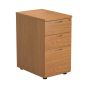 Cresent Left Hand Desk & 3 Drawer Desk High Pedestals