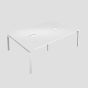 Premium 4 Person Bench 1200 X 800 Cut Out White-White 