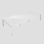 Premium 6 Person Bench 1200 X 800 Cut Out White-Silver 