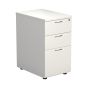 Cresent Left Hand Desk & 3 Drawer Desk High Pedestals