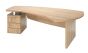 E Space Executive Desk Cappuccino - 3 Drawer 