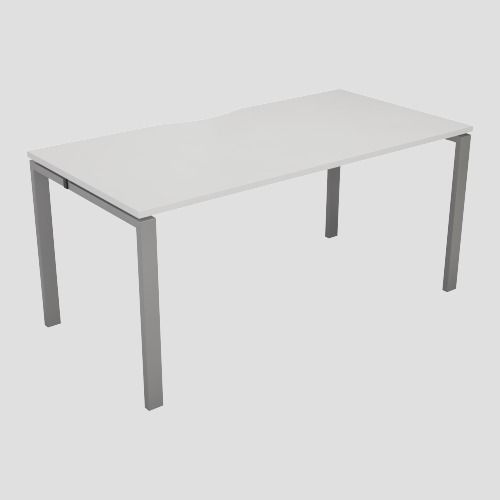 CB 1 Person Bench 1600 X 800 Cable Port White-Silver 