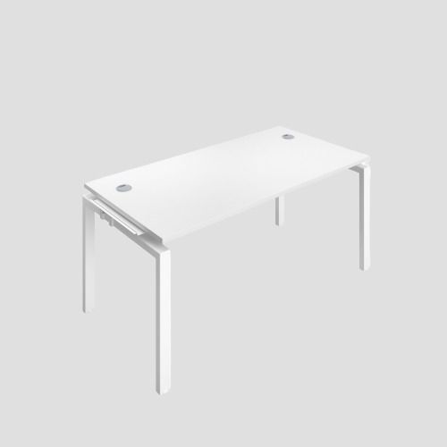 Premium 1 Person Bench Extension 1200 X 800 Cable Port White-White 