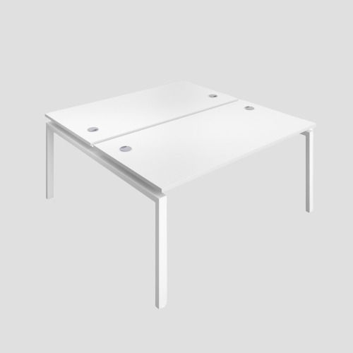 Premium 2 Person Bench 1200 X 800 Cable Port White-White 