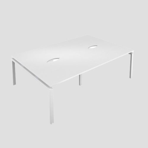 Premium 4 Person Bench 1200 X 800 Cut Out White-White 
