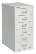 Bisley 6 Drawer Home 29 Series Steel Multidrawer - Goose Grey 