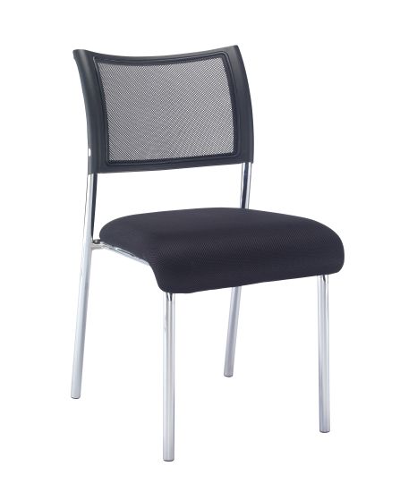 Jupiter Mesh Side Chair Chrome Frame 